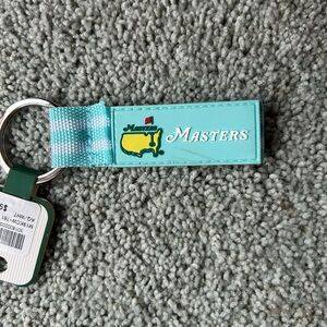 Masters Teal and Yellow Keychain